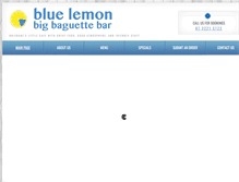 Tablet Screenshot of bluelemonbar.com